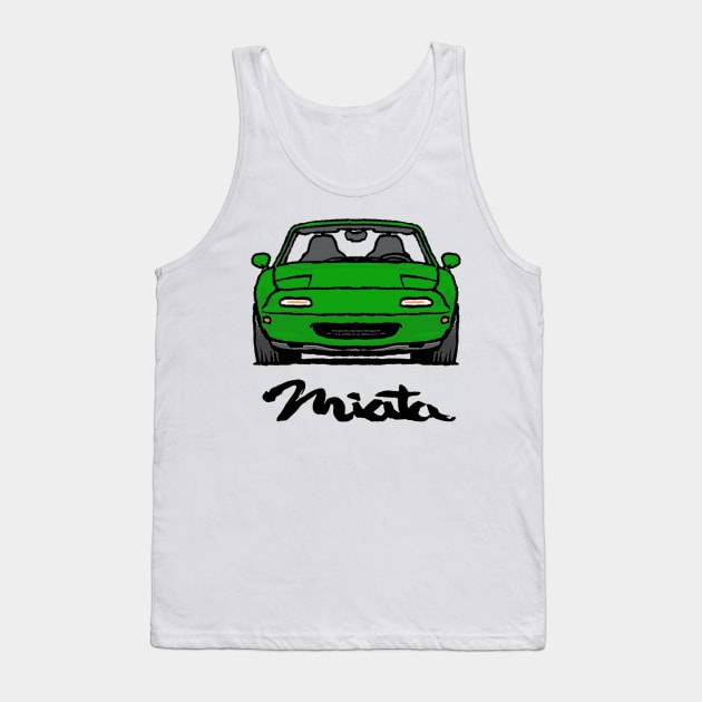 MX5 Miata NA Light Green Tank Top by Woreth